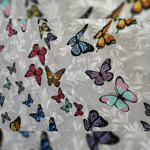 Butterflies Grey Snug Small