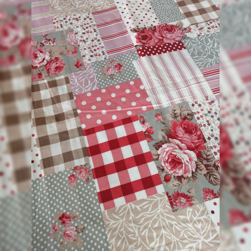 Floral Patchwork Red Snug Small